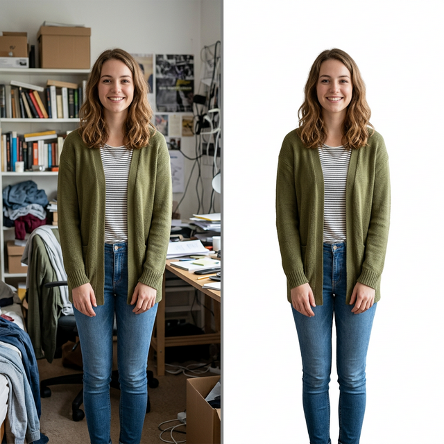 Background Removal Before After