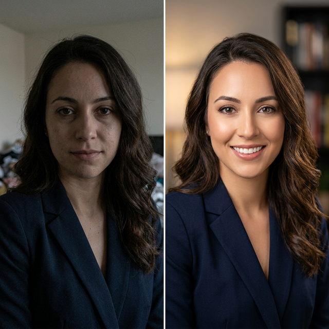 Photo Enhancement Before After